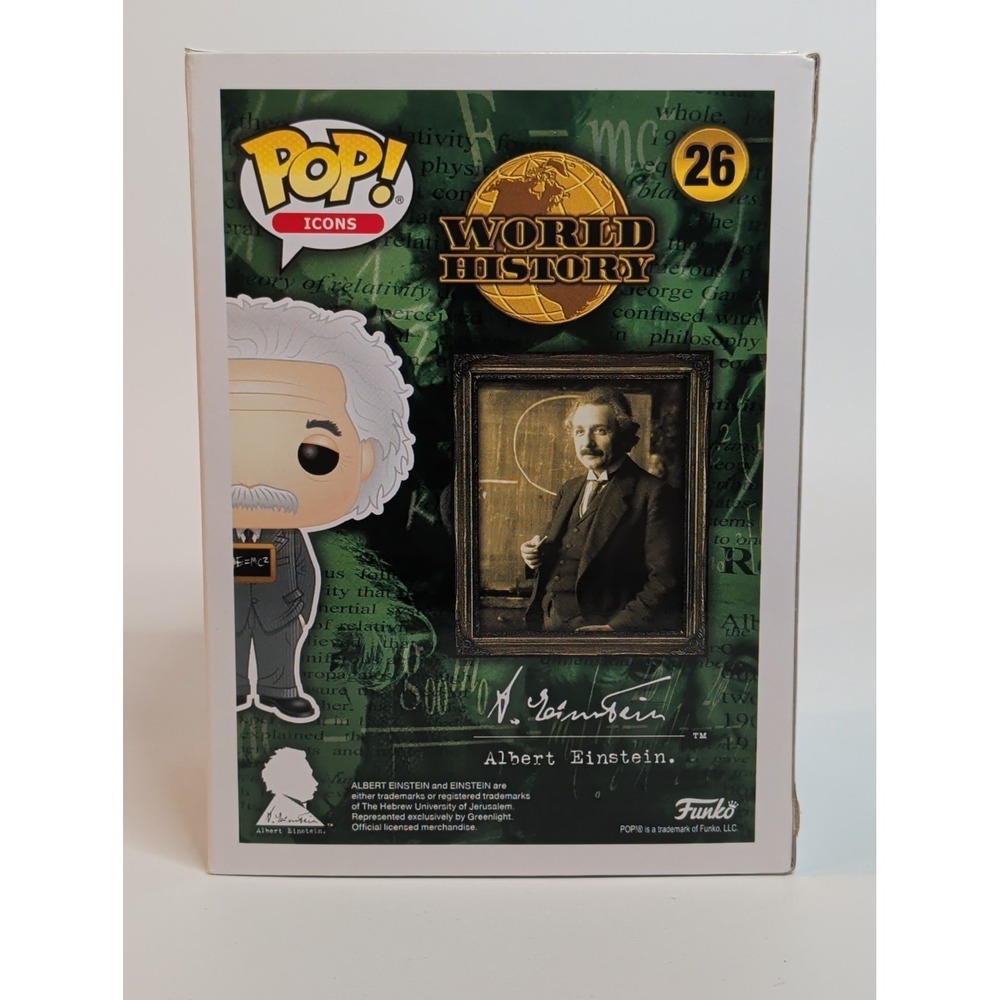 Funko Pop Icons #26 Albert Einstein – World History Vinyl Figure w/ Box - Picture 3 of 6